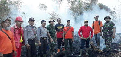  Tim Gabungan Bengkalis Berhasil Atasi Kebakaran Hutan